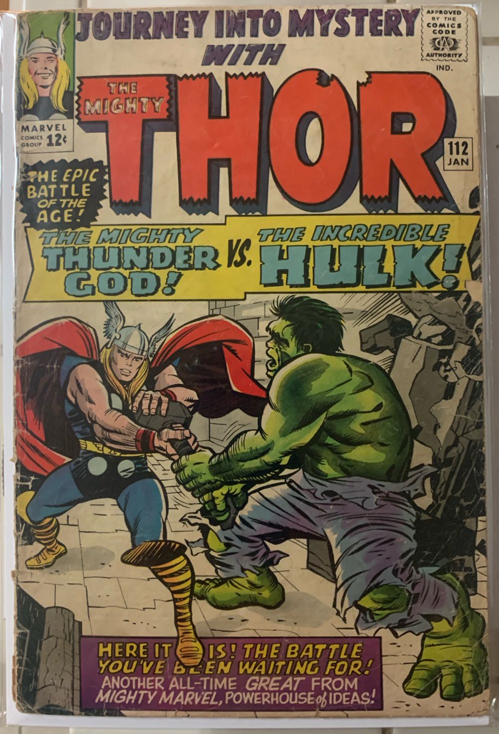 Journey Into Mystery - Marvel Comics (112 - Jan 1965) comic book collectible [Barcode 759606024506] - Main Image 3