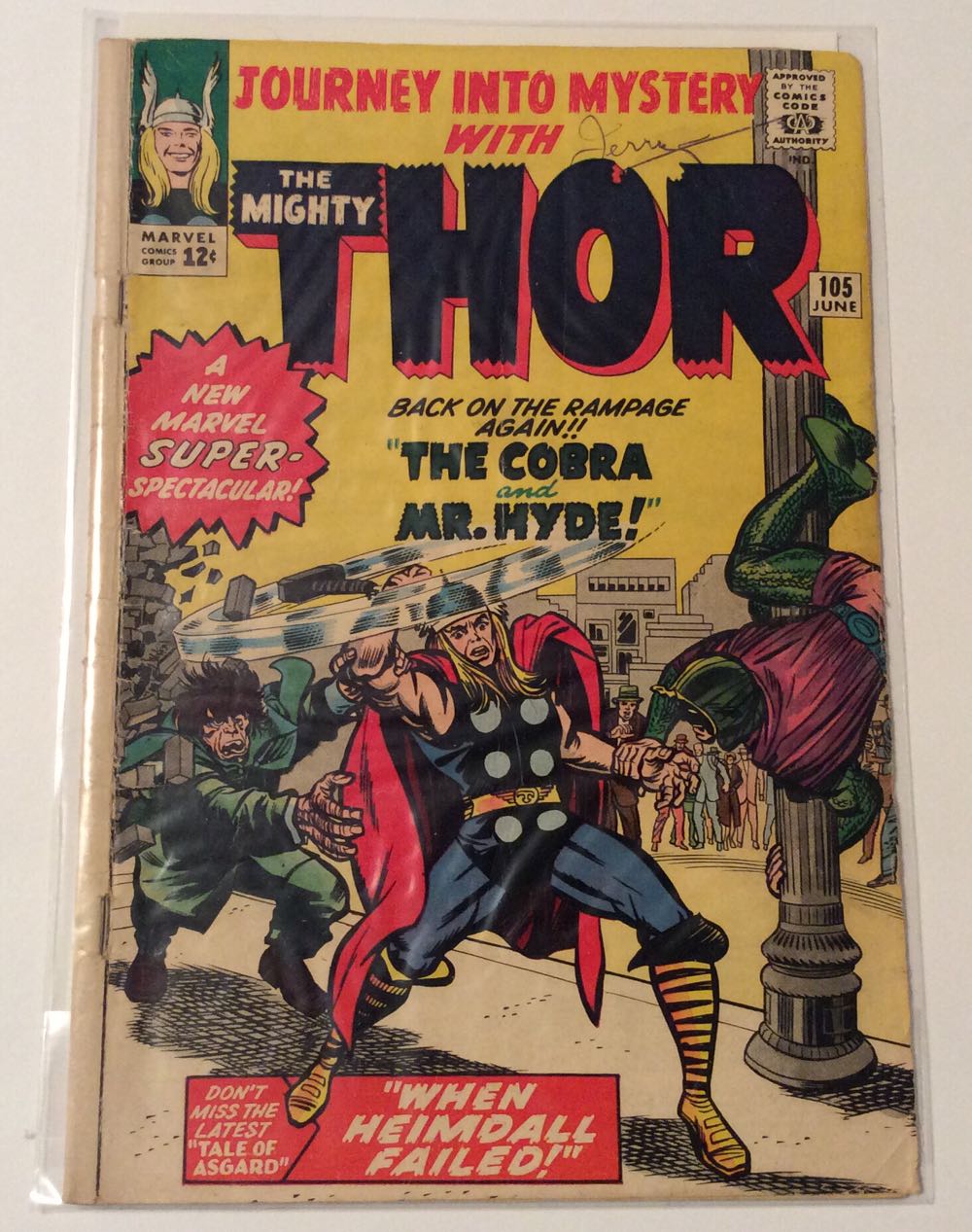 Journey Into Mystery - Marvel Comics (105 - Jun 1964) comic book collectible - Main Image 2