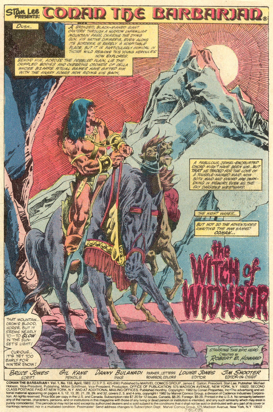 Conan The Barbarian - Marvel Comics Group (133 - Apr 1982) comic book collectible [Barcode 44855926] - Main Image 4