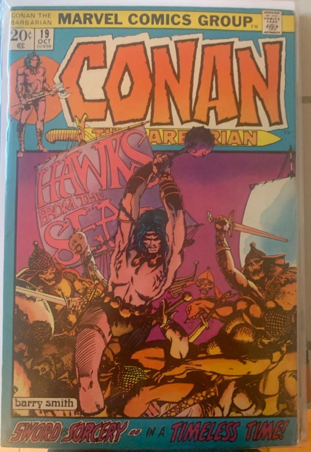 Conan The Barbarian (1970)  (19 - Oct 1972) comic book collectible [Barcode 28474556] - Main Image 2
