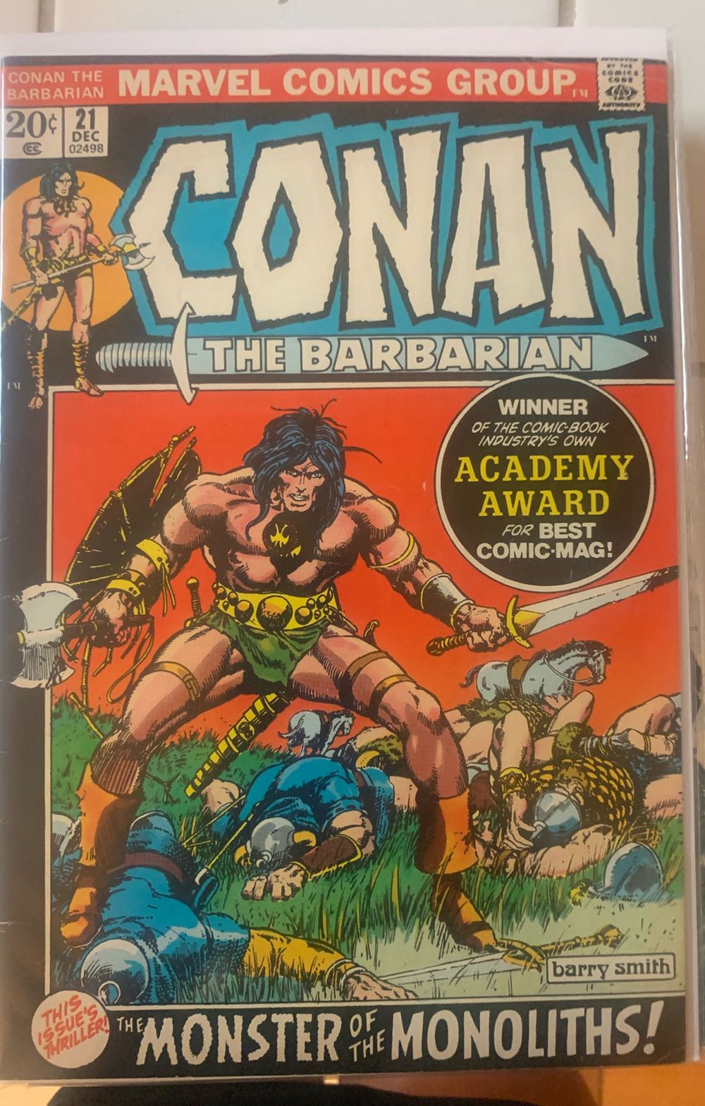 Conan The Barbarian Vol 1 - Marvel Comics (21 - Dec 1972) comic book collectible [Barcode 822544566] - Main Image 2