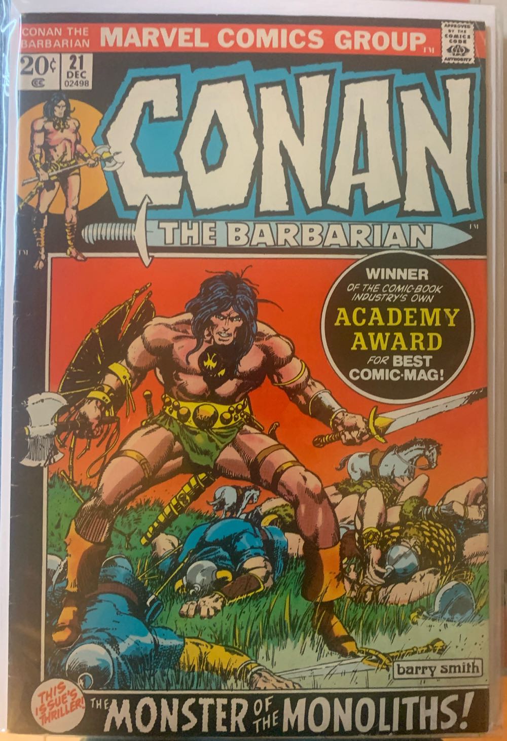 Conan The Barbarian - Marvel Comics Group (27 - Jun 1973) comic book collectible [Barcode 896544558] - Main Image 2