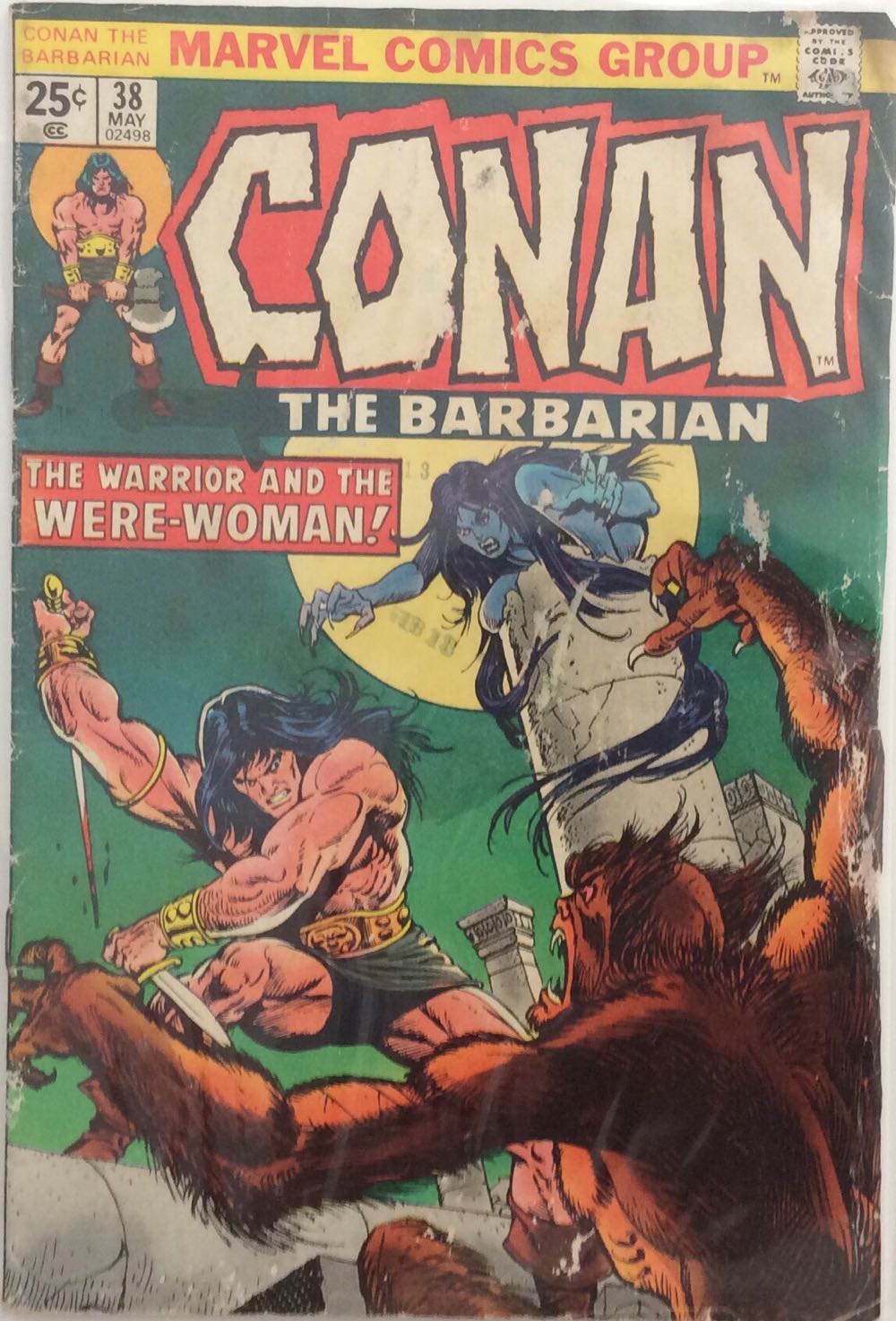Conan The Barbarian - Marvel Comics (38 - May 1974) comic book collectible [Barcode 633221455896] - Main Image 2