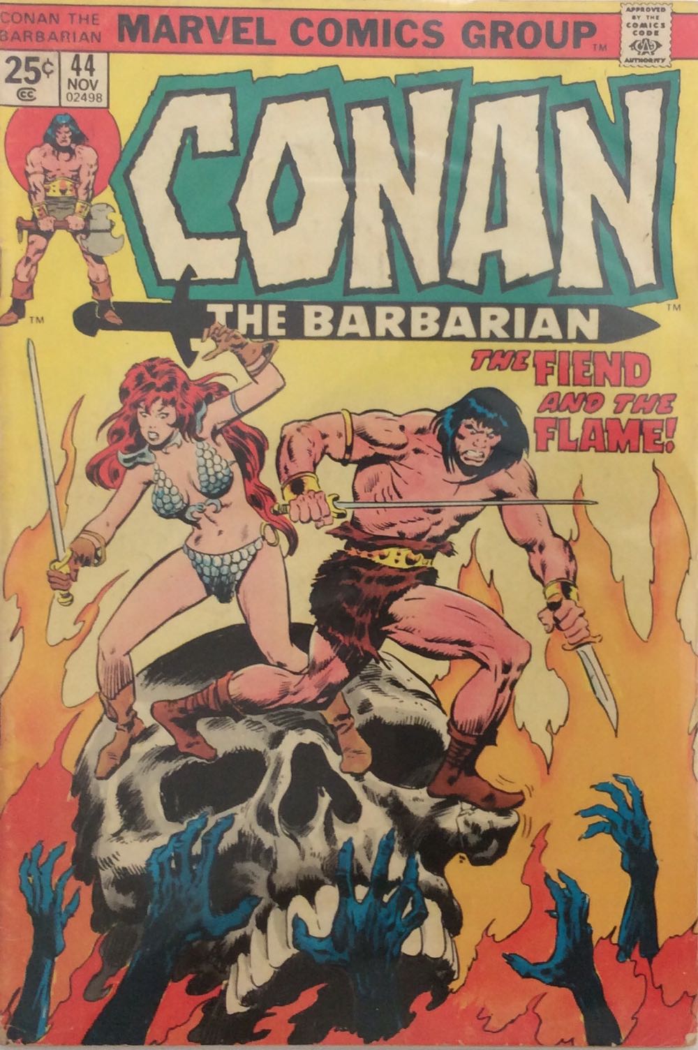 Conan The Barbarian - Marvel (44 - Nov 1974) comic book collectible [Barcode 852336844155] - Main Image 2