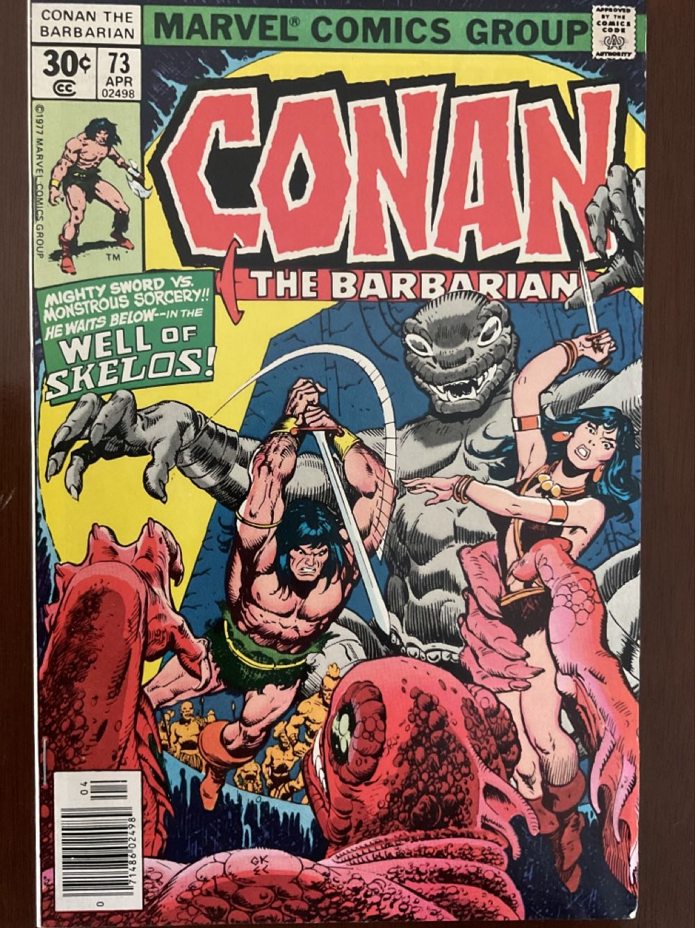 Conan The Barbarian - Marvel Comics Group (73 - Apr 1977) comic book collectible [Barcode 633522544888] - Main Image 2