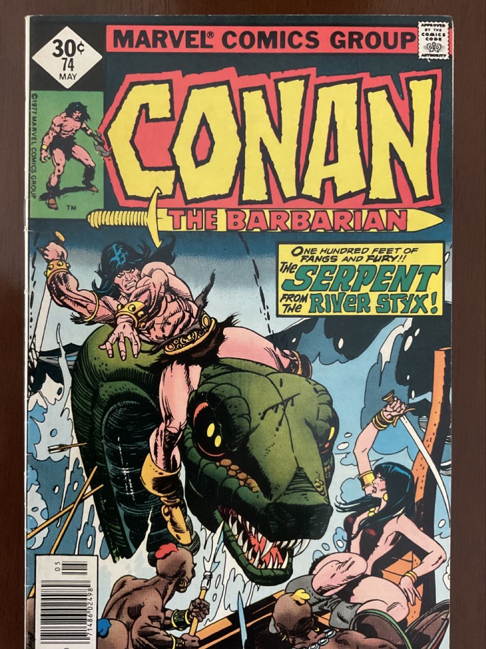 Conan The Barbarian - Marvel Comics (74 - May 1977) comic book collectible [Barcode 74555856355] - Main Image 2