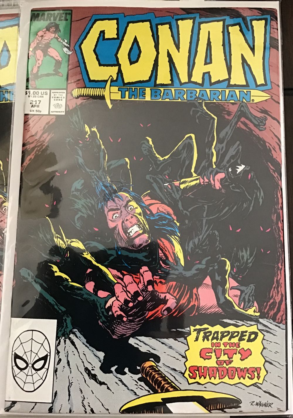 Conan The Barbarian - Marvel Comics (217 - Apr 1989) comic book collectible [Barcode 071486028635] - Main Image 3