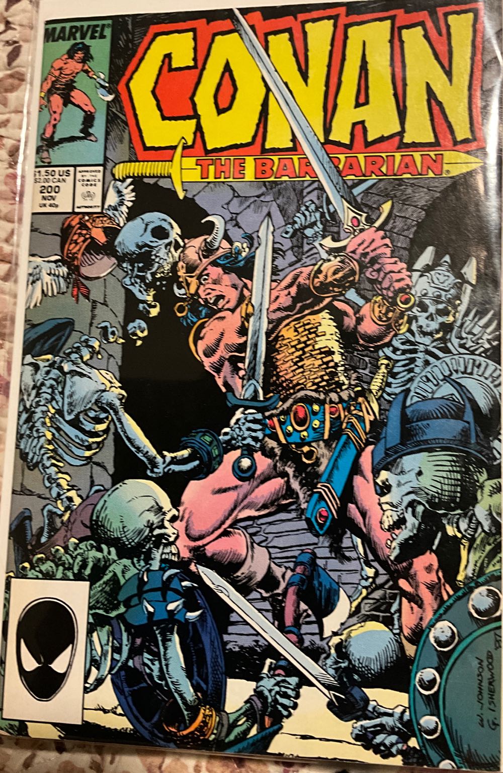 Conan The Barbarian - Marvel (200 - Nov 1987) comic book collectible [Barcode 071486028635] - Main Image 4