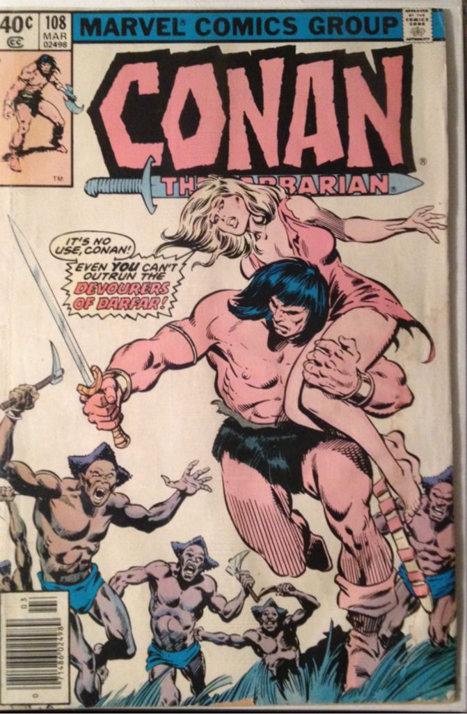 Conan The Barbarian - Marvel Comics Group (108 - Mar 1980) comic book collectible [Barcode 071486024989] - Main Image 1