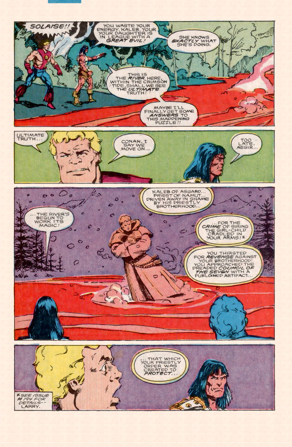 Conan the Barbarian - Marvel (199 - Oct 1987) comic book collectible [Barcode 071486024989] - Main Image 3