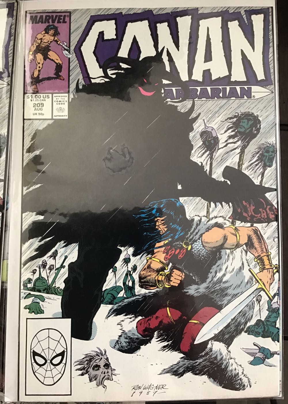 Conan The Barbarian - Marvel (209 - 08/1988) comic book collectible [Barcode 071486024989] - Main Image 3