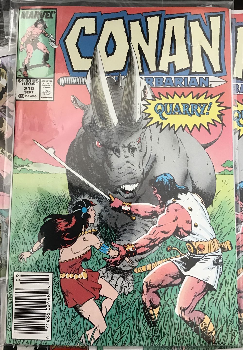 Conan The Barbarian - Marvel (210 - 09/1988) comic book collectible [Barcode 071486028635] - Main Image 3