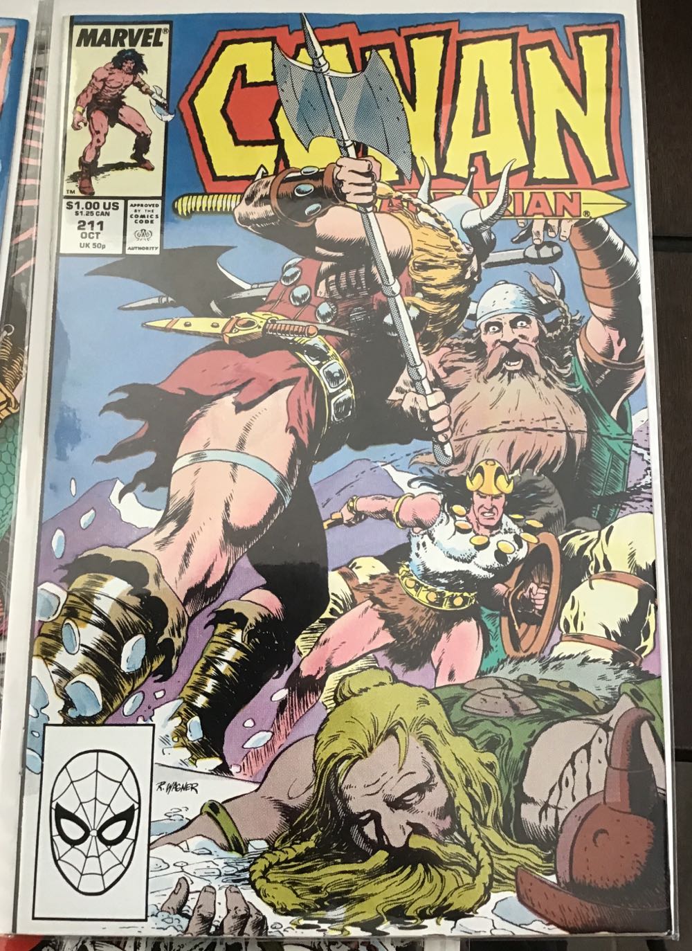 Conan the Barbarian - Marvel (211 - Oct 1988) comic book collectible [Barcode 071486024989] - Main Image 3