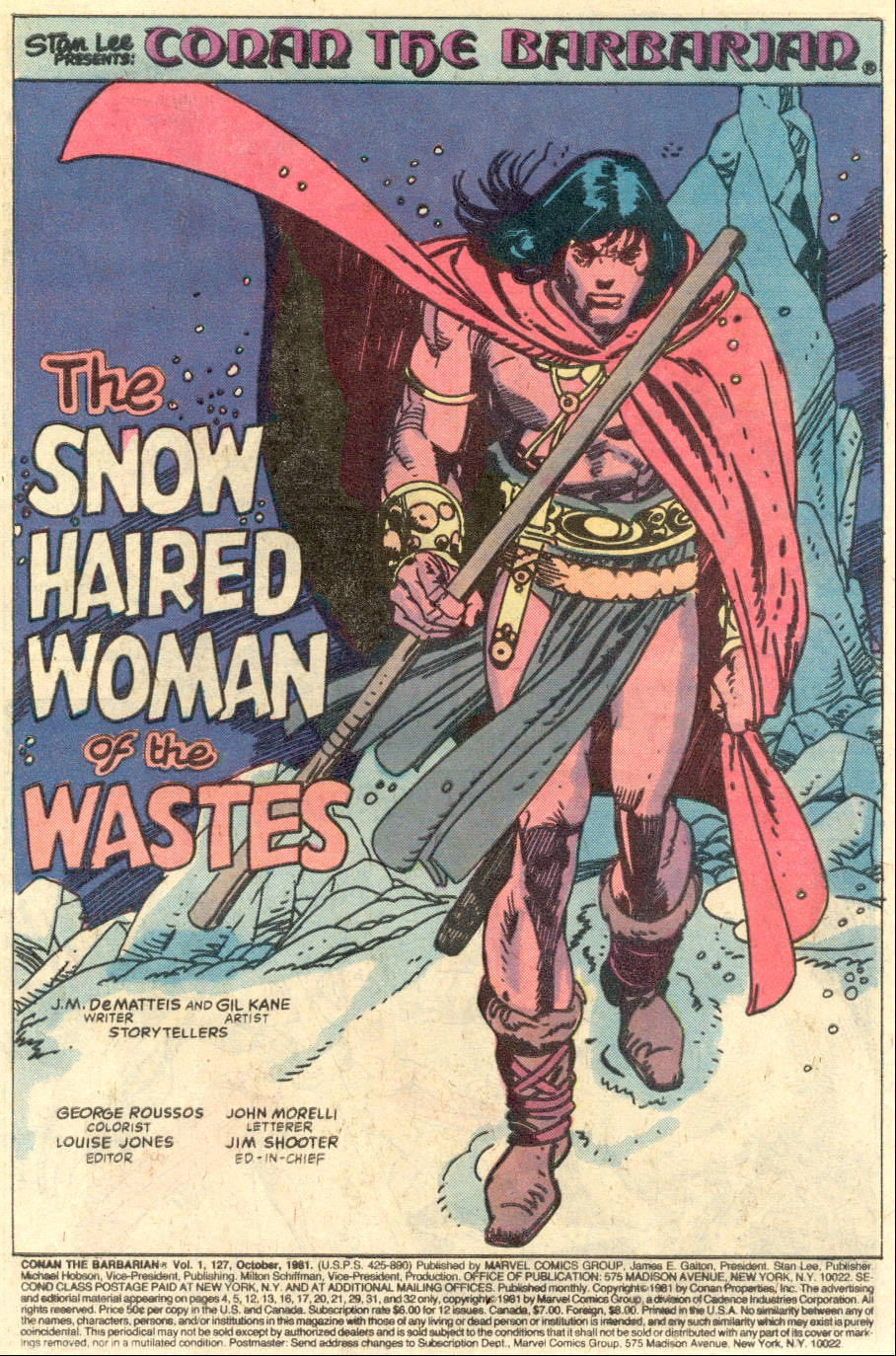 Conan The Barbarian - Marvel Comics (127 - Oct 1981) comic book collectible [Barcode 071486028635] - Main Image 3