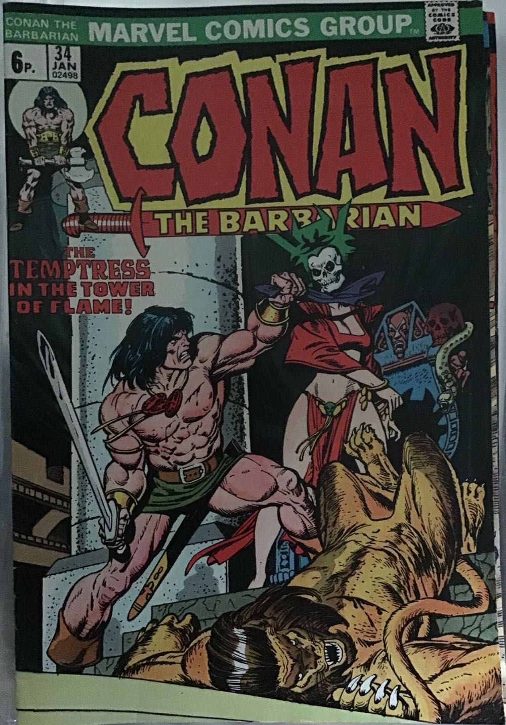 Conan The Barbarian - Marvel Comics Group (34 - Jan 1974) comic book collectible - Main Image 3