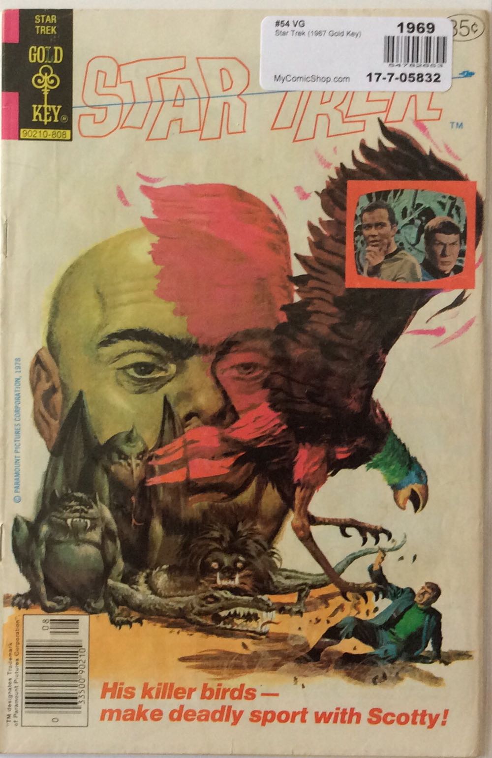 Star Trek - Gold Key (54 - Aug 1978) comic book collectible [Barcode 033500902109] - Main Image 2