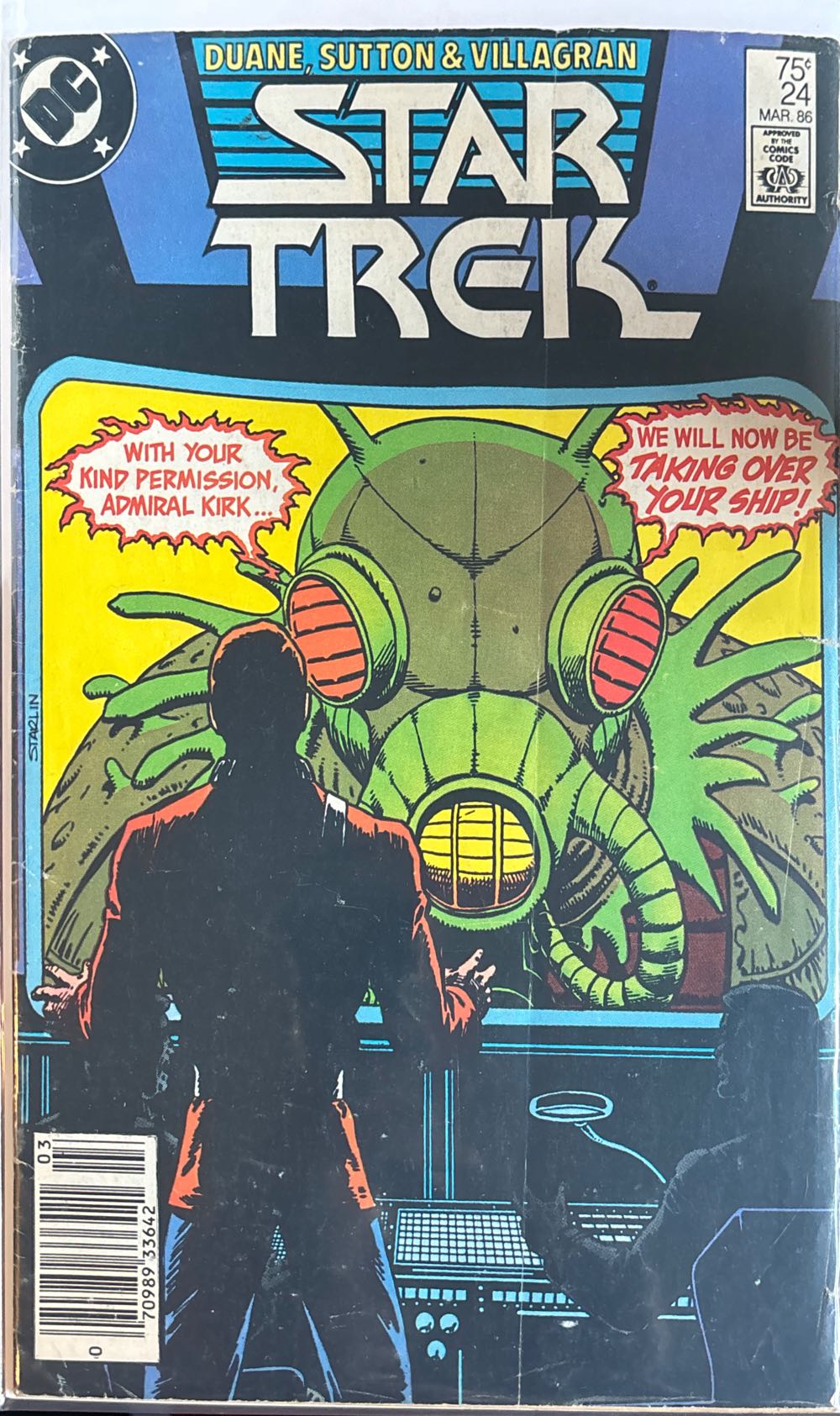 Star Trek - DC Comics (24 - Mar 1986) comic book collectible [Barcode 070989336421] - Main Image 2