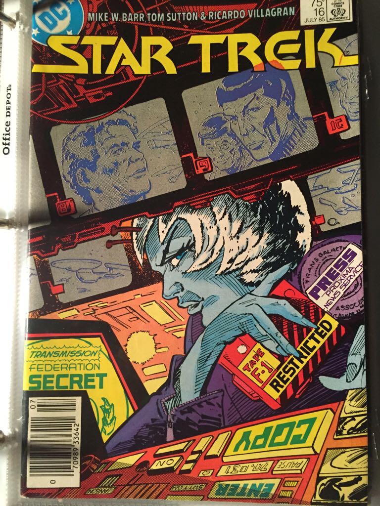 Star Trek - DC (16 - Jul 1985) comic book collectible [Barcode 070989336421] - Main Image 1
