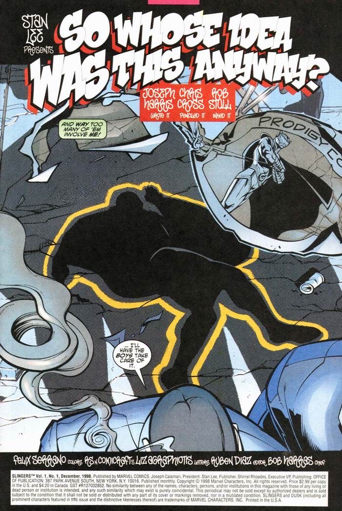 Slingers - Marvel Comics (1 - Dec 1998) comic book collectible [Barcode 75960603631800131] - Main Image 3