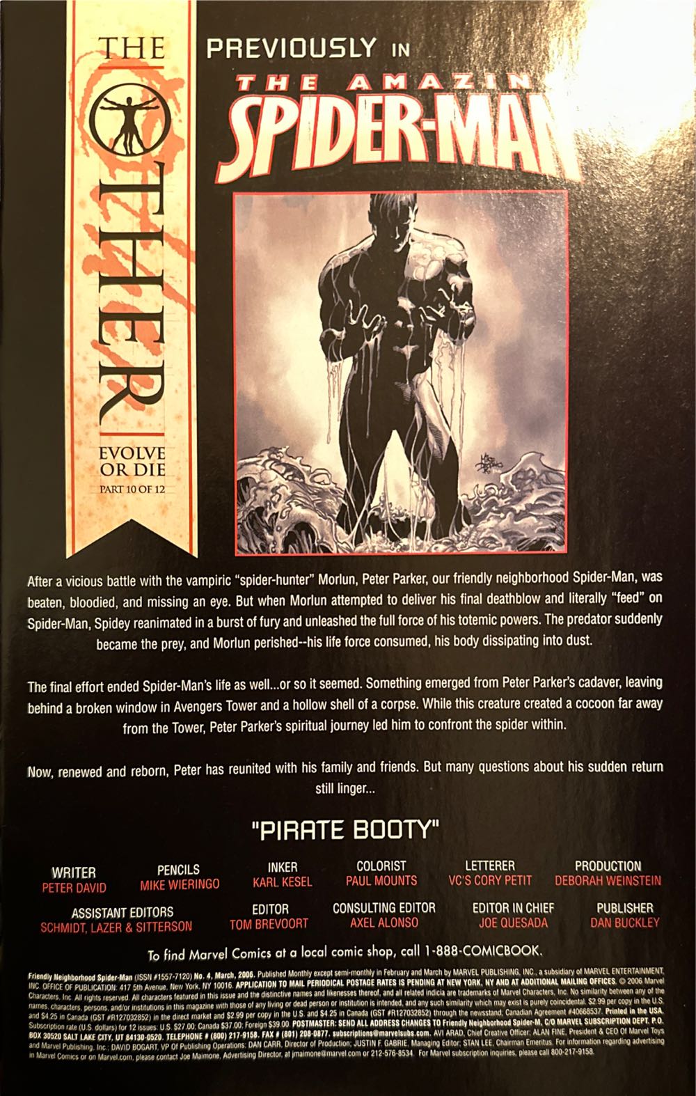 Friendly Neighborhood Spider-Man - Marvel (4 - Mar 2006) comic book collectible [Barcode 75960605704700411] - Main Image 3