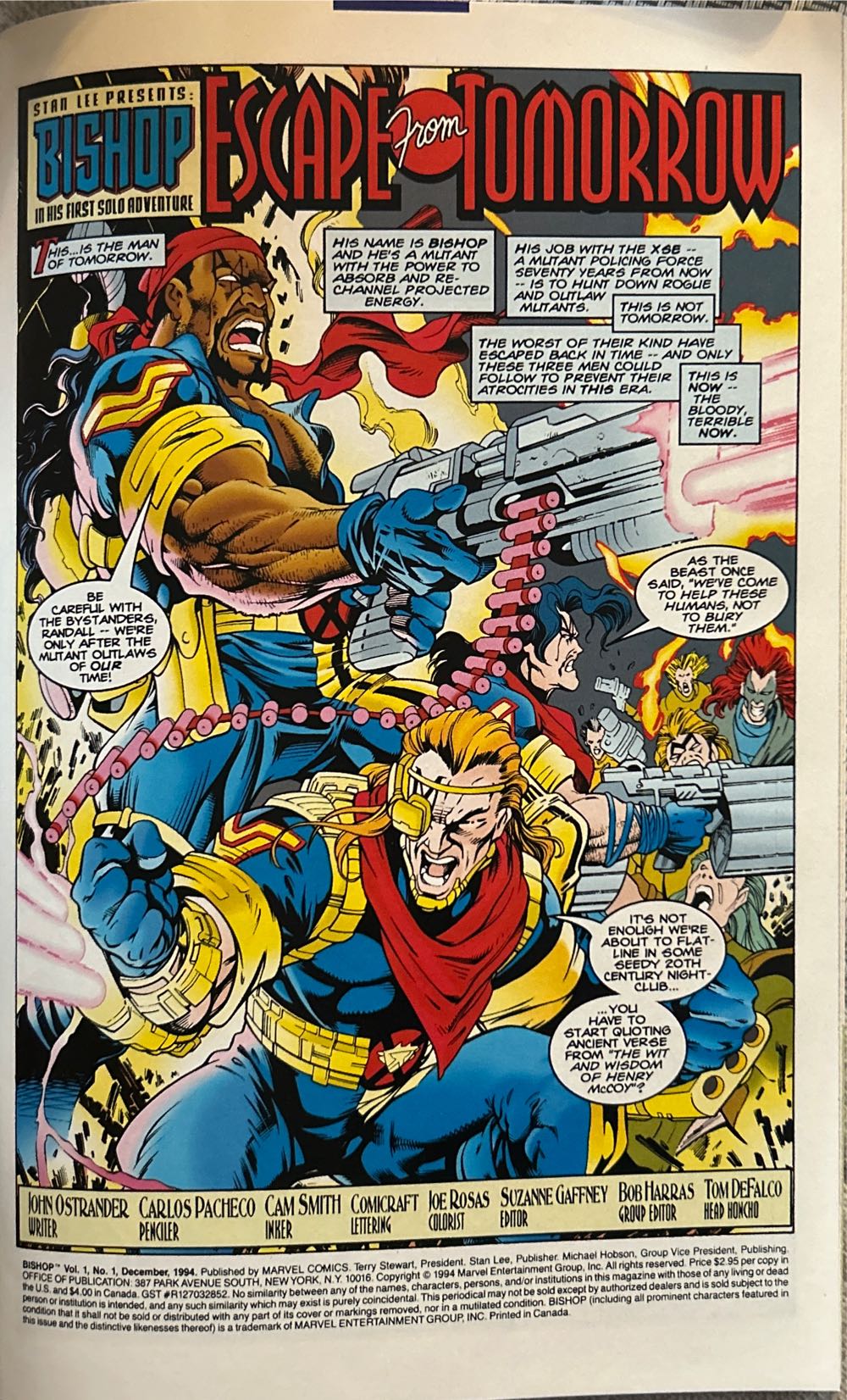 Bishop - Marvel Comics (1 - Dec 1994) comic book collectible [Barcode 75960602967900111] - Main Image 3