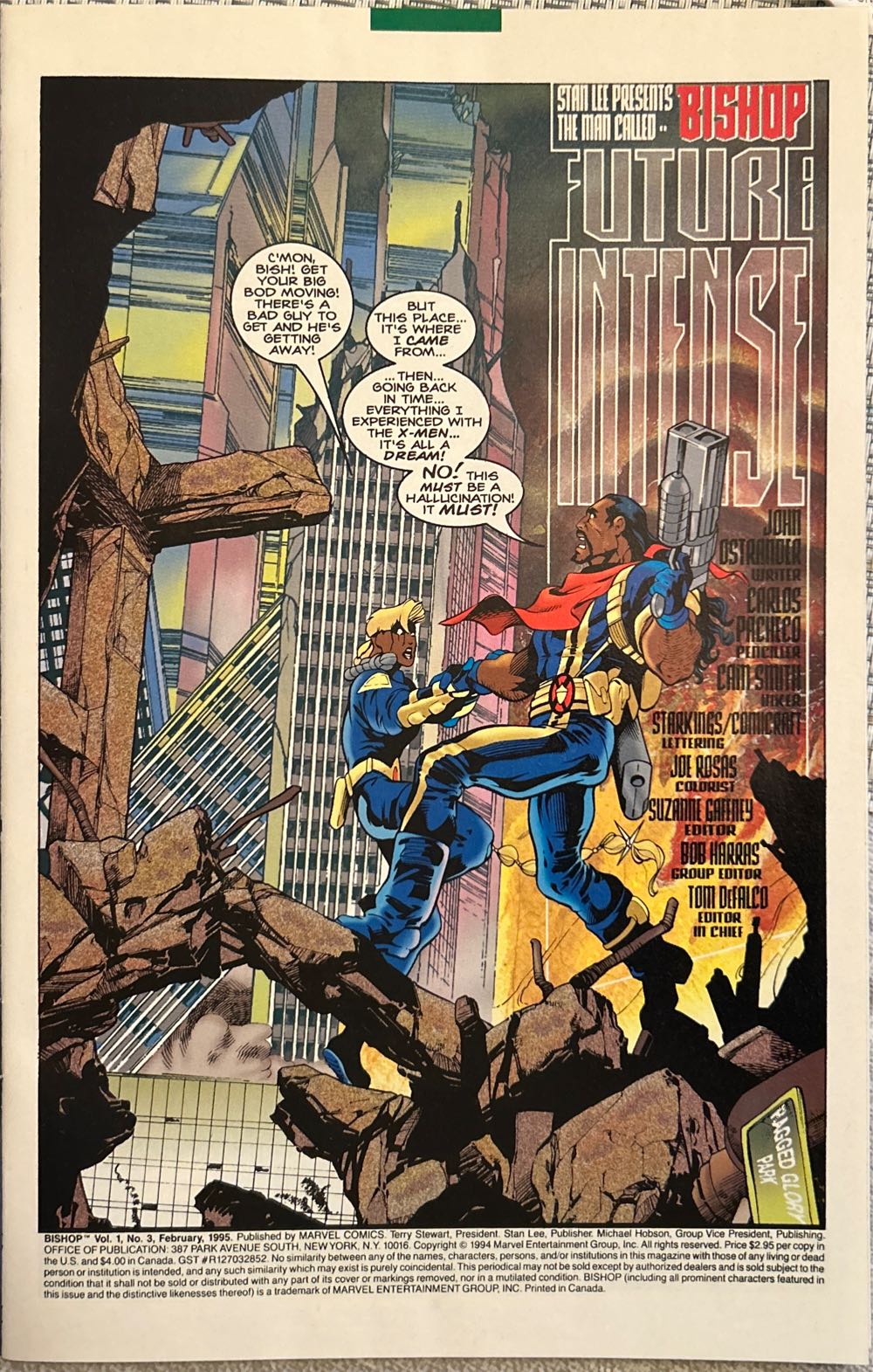 Bishop - Marvel Comics (3 - Feb 1995) comic book collectible [Barcode 75960602967900311] - Main Image 3