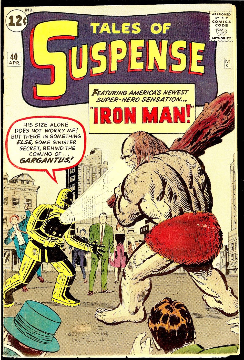 The Invincible Iron Man Tales Of Suspense - Marvel Comics (40 - Apr 1963) comic book collectible [Barcode 2884478965] - Main Image 4