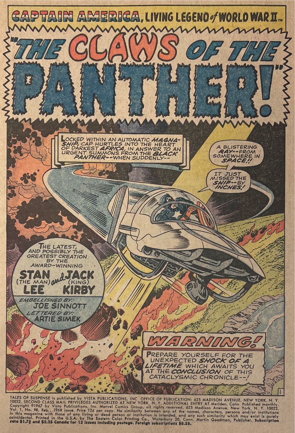 Tales of Suspense - Marvel Comics Group (98 - Feb 1968) comic book collectible - Main Image 3