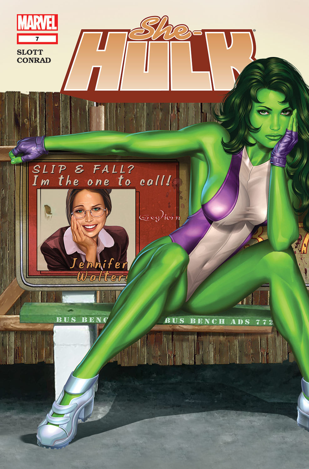 She-Hulk - Marvel Comics (7 - Nov 2004) comic book collectible [Barcode 759606055272] - Main Image 2