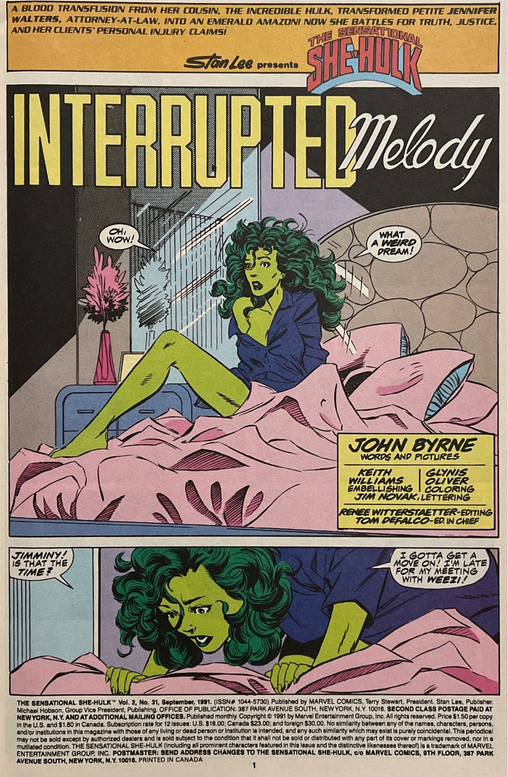 Sensational She-Hulk, The - Marvel Comics (31 - Sep 1991) comic book collectible [Barcode 9780785139751] - Main Image 2