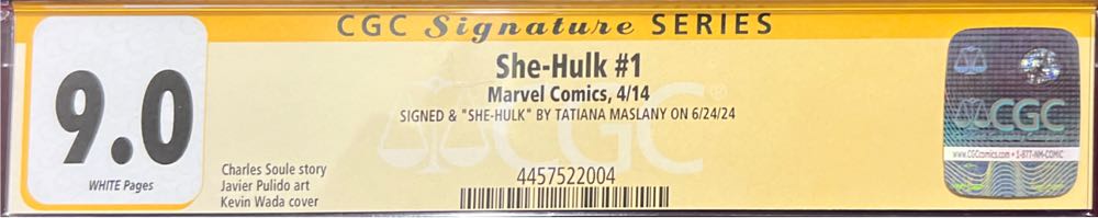 She-Hulk (2014) - Marvel Worldwide Inc. (1 - Feb 2014) comic book collectible [Barcode 75960607996400111] - Main Image 2
