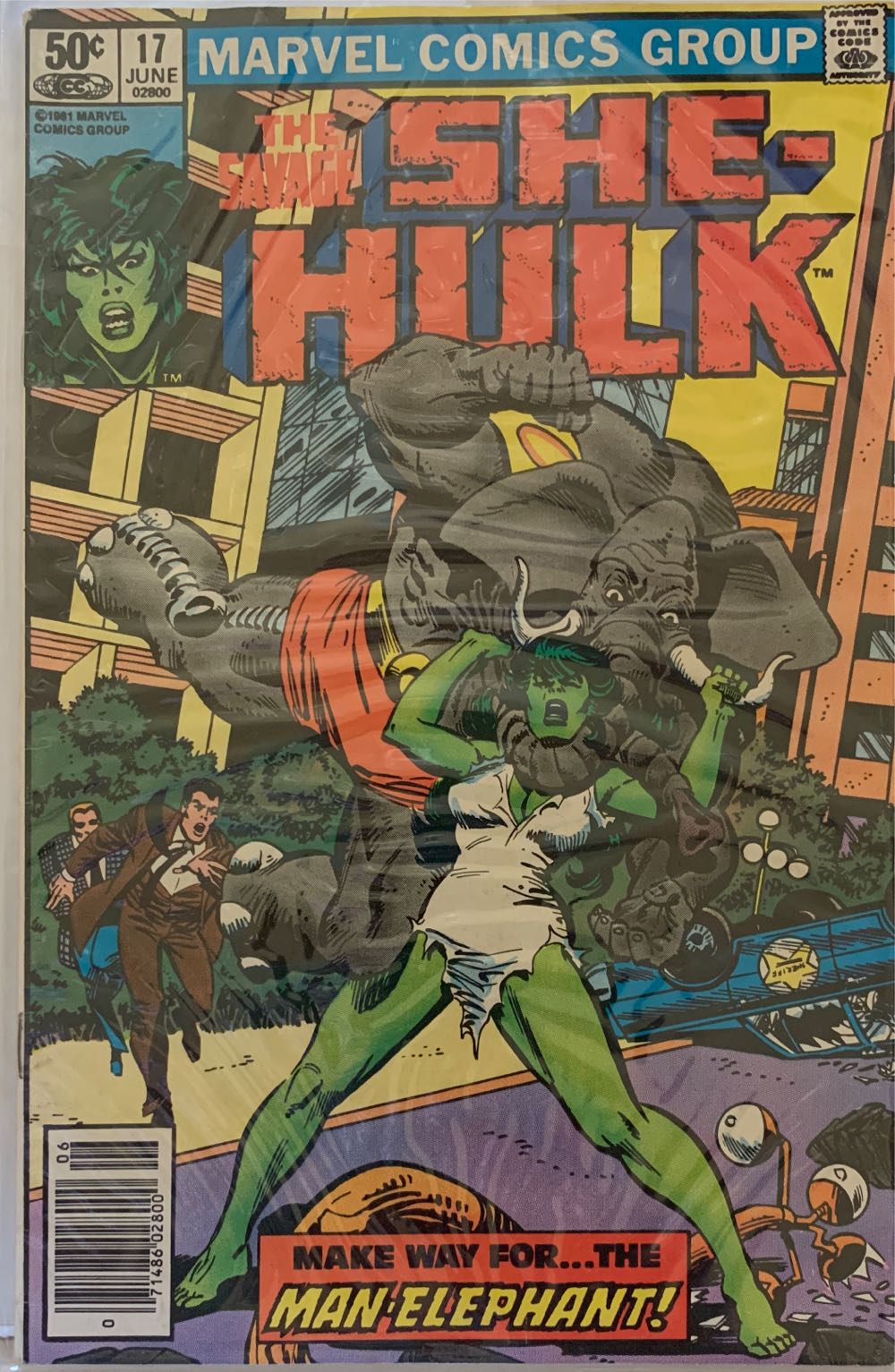 The Savage She-Hulk(1980)#17N - Marvel Comics (17 - Jun 1981) comic book collectible [Barcode 07148602800006] - Main Image 2