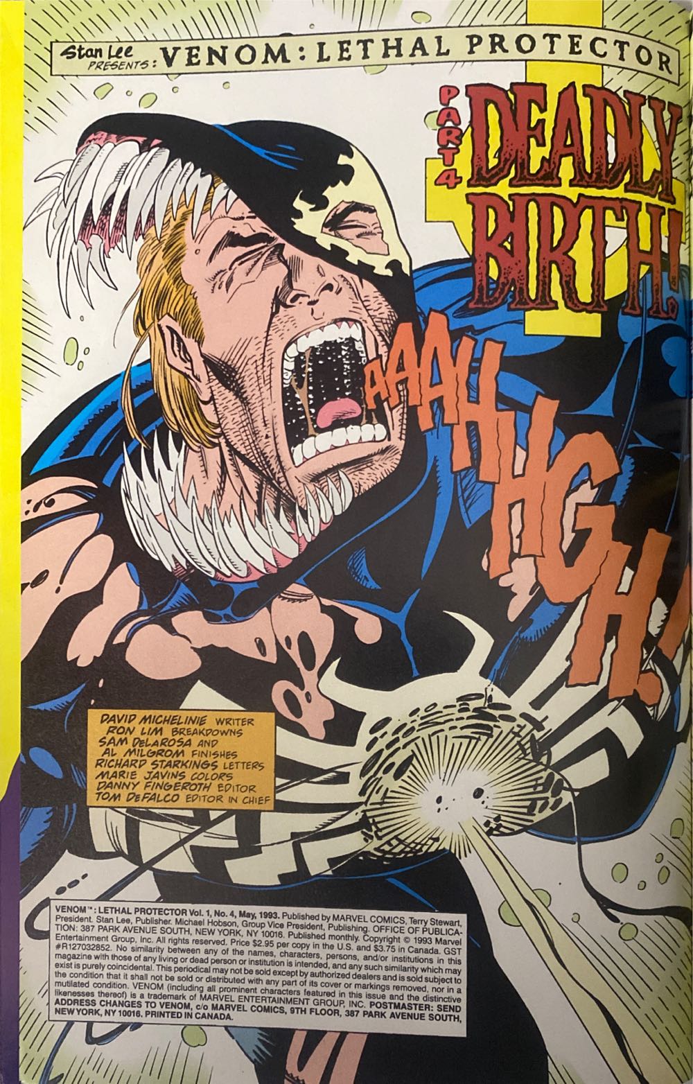 Venom - Marvel Comics (4 - May 1993) comic book collectible - Main Image 3