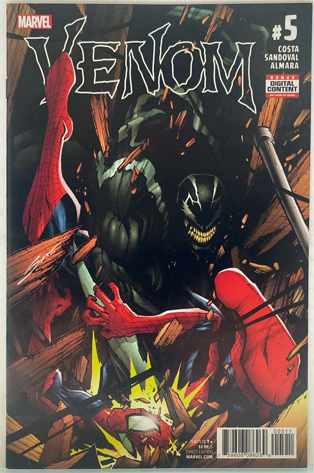 Venom Vol. 3 - Marvel Comics (5 - May 2017) comic book collectible [Barcode 75960608626900511] - Main Image 2