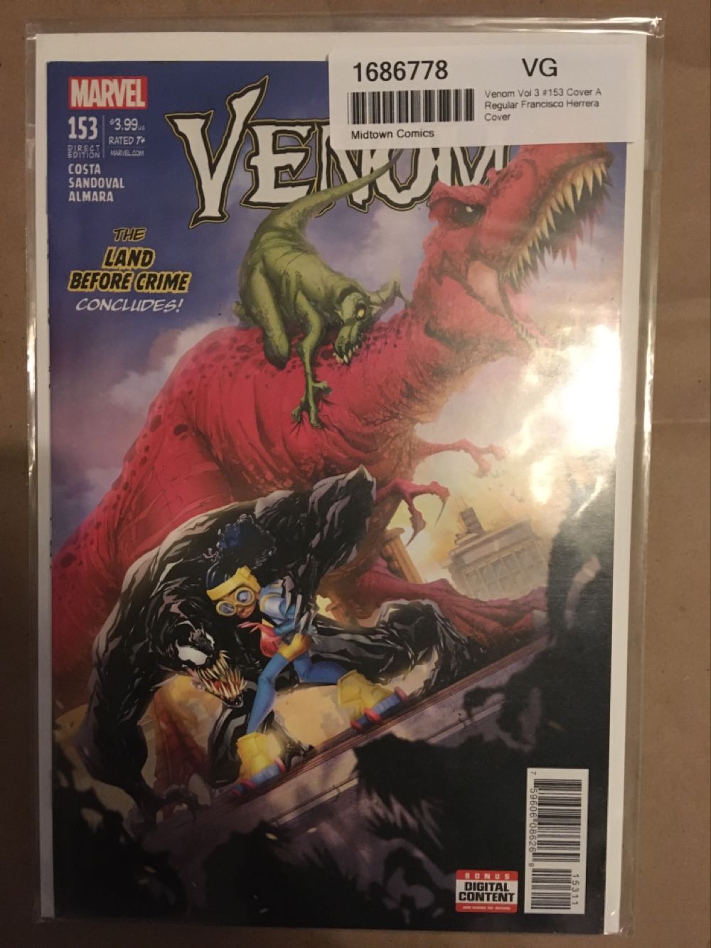 Venom - Marvel (153 - Aug 2017) comic book collectible [Barcode 75960608626915311] - Main Image 2