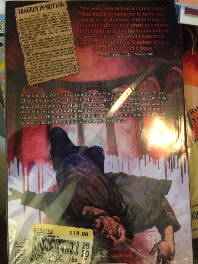 Stephen King N. - Marvel (1) comic book collectible [Barcode 759606065677] - Main Image 2