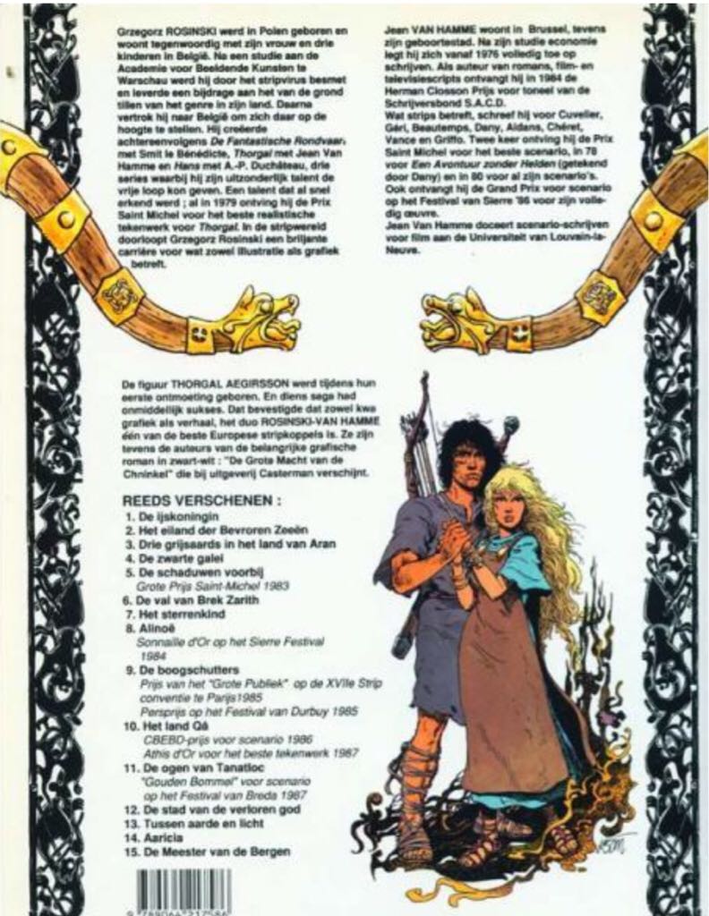 Thorgal De Meester van de Bergen - Le Lombard (15) comic book collectible [Barcode 9789064217586] - Main Image 2