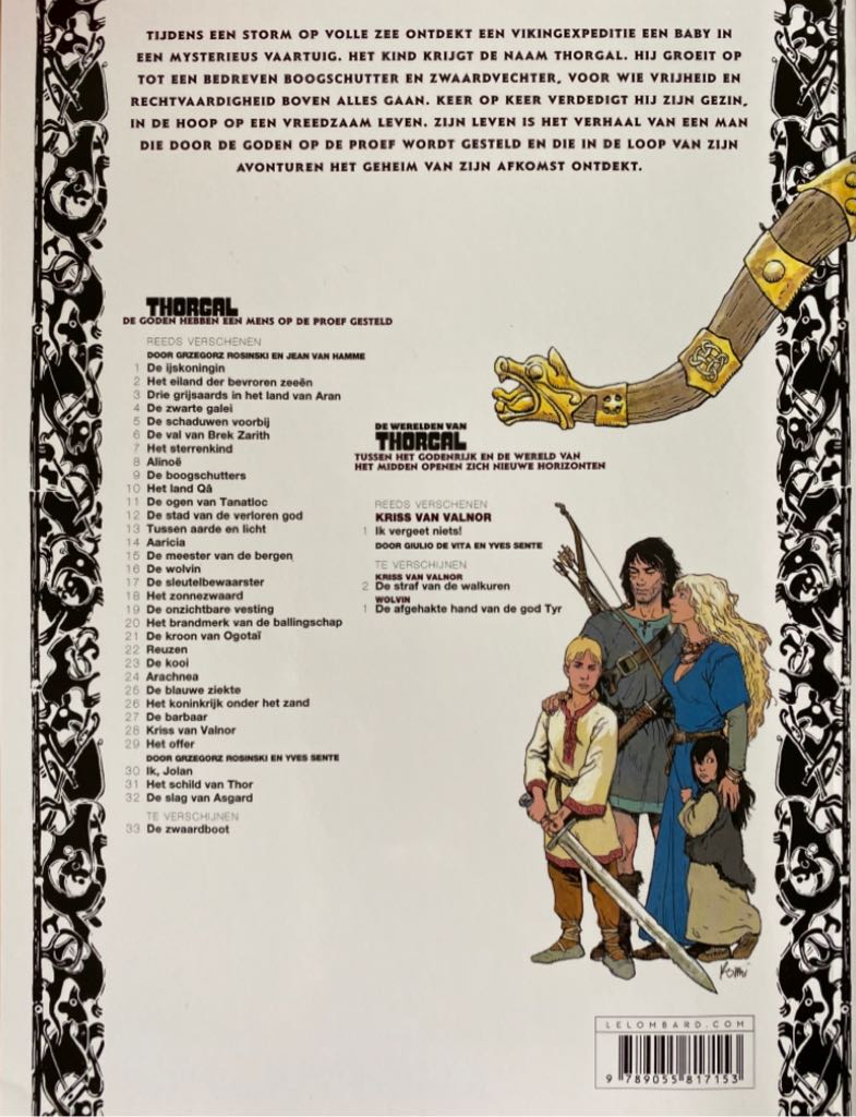 Thorgal - Le Lombard (32) comic book collectible [Barcode 9789055817153] - Main Image 2
