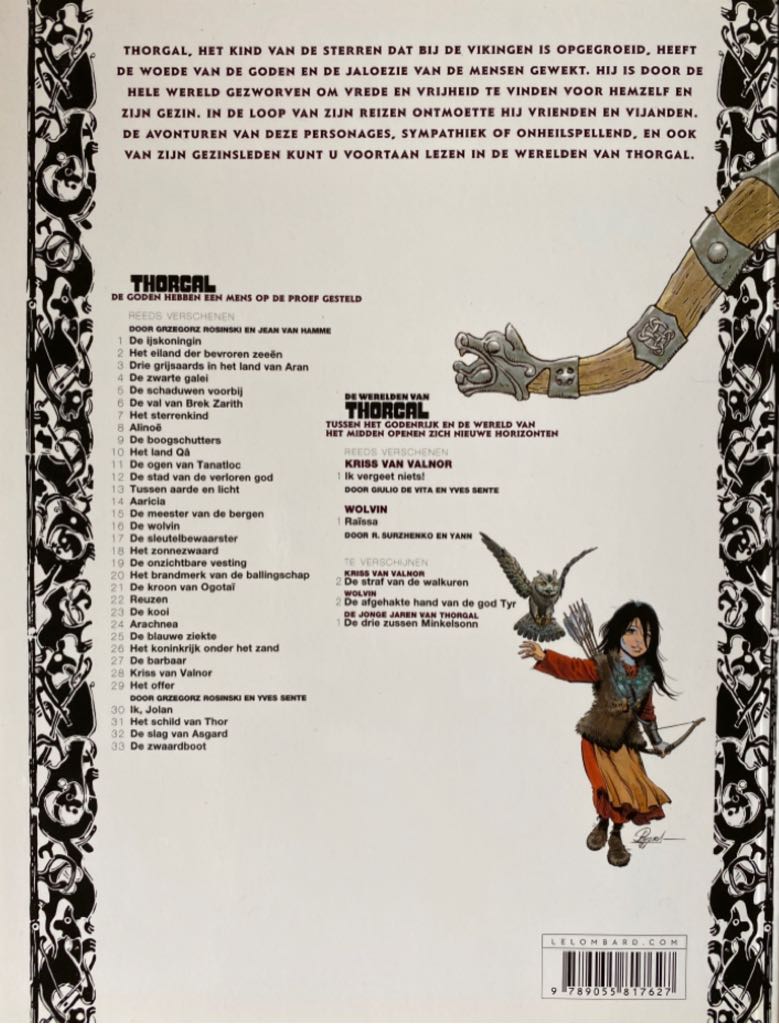 Raissa - Le Lombard (1) comic book collectible [Barcode 9789055817627] - Main Image 2