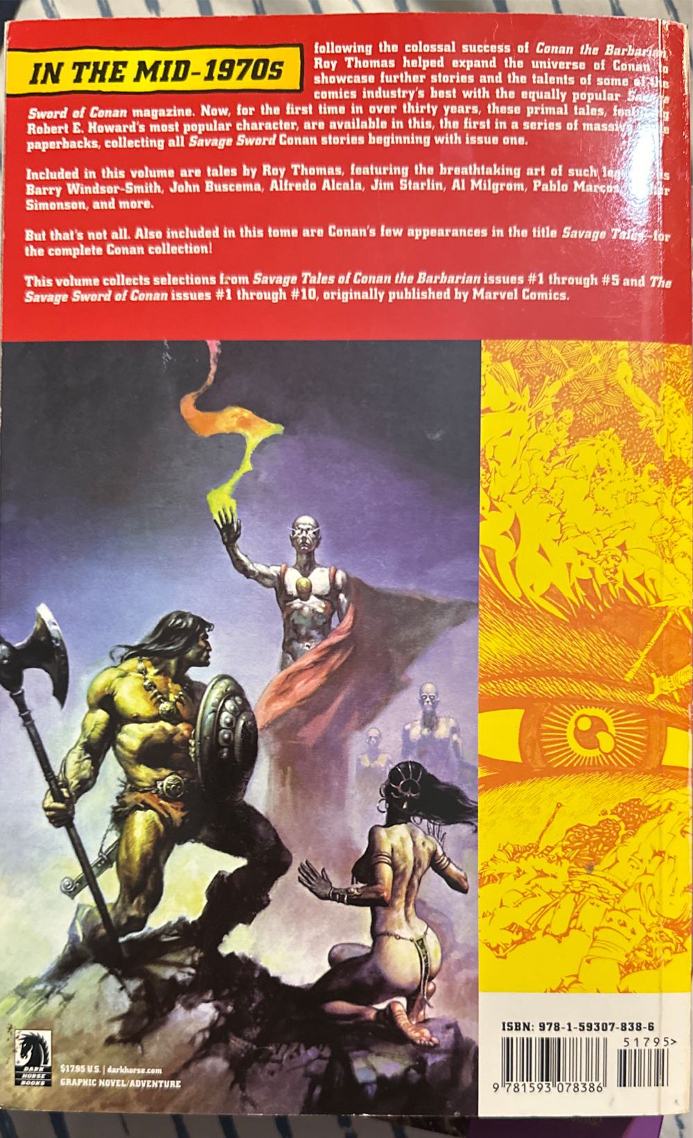 The Savage Sword Of Conan TPB - Dark Horse (1 - 12/2007) comic book collectible [Barcode 9781593078386] - Main Image 2