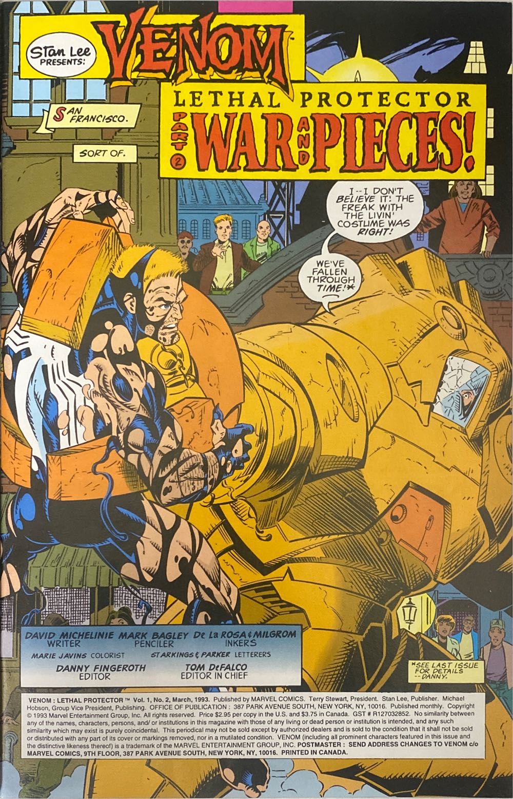 Venom Lethal Protector - Marvel Comics (2 - Mar 1993) comic book collectible [Barcode 759606015467] - Main Image 3