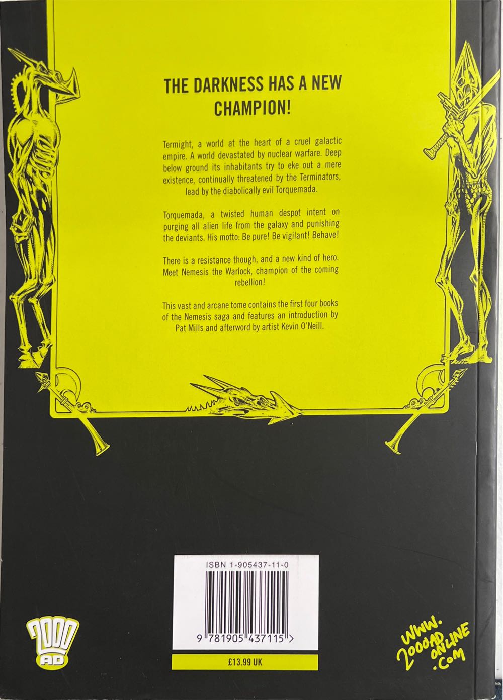 The Complete Nemesis The Warlock Volume 1 - Rebellion (1 - Sep 2010) comic book collectible [Barcode 9781905437115] - Main Image 2