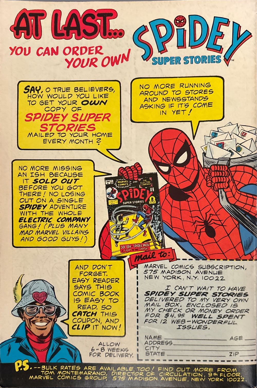 Spidey Super Stories - Marvel Comics & The Electric Company (11 - Aug 1975) comic book collectible - Main Image 2