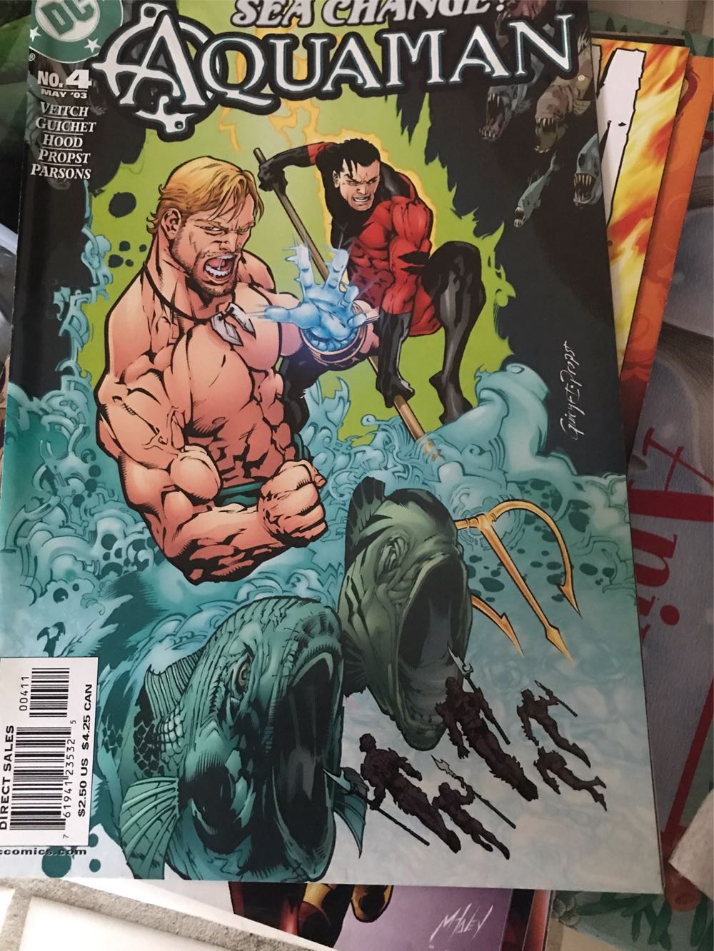 Aquaman - DC Comics (2 - May 2003) comic book collectible [Barcode 76194123532500411] - Main Image 3
