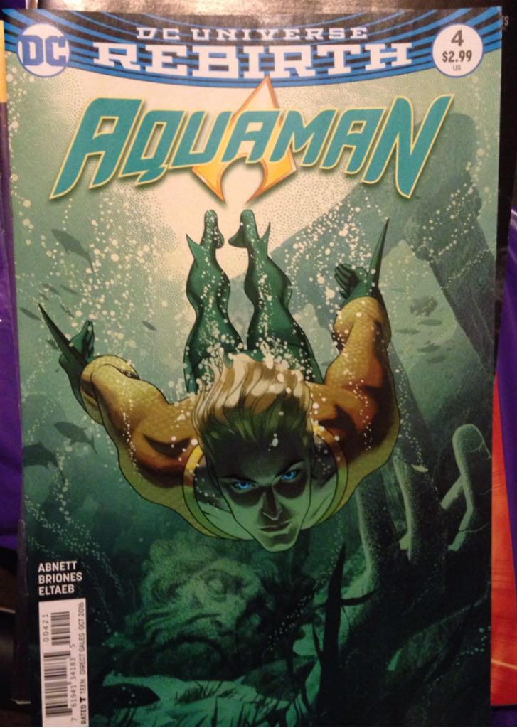 Aquaman - DC (4 - Oct 2016) comic book collectible [Barcode 76194134183500421] - Main Image 1