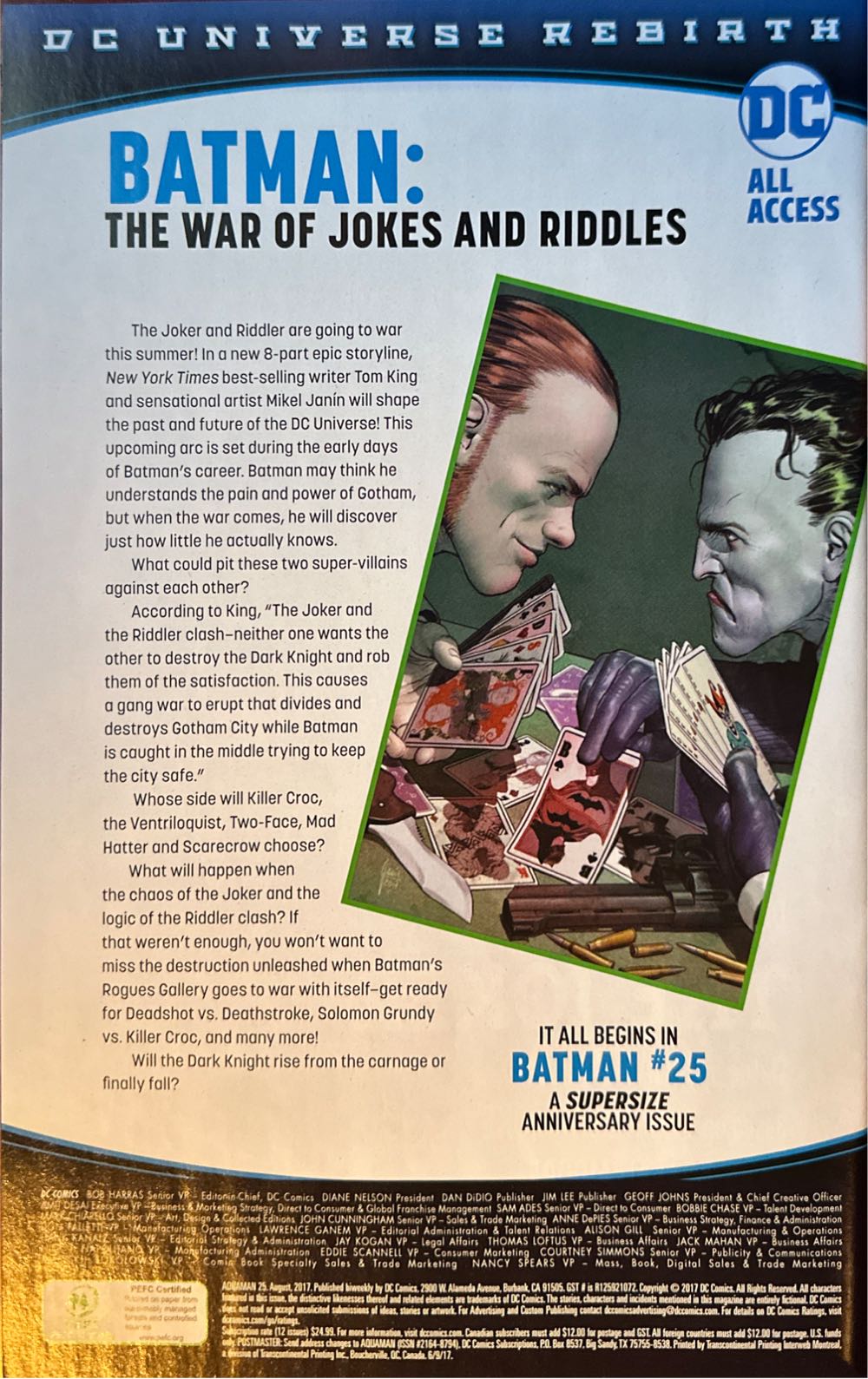 Aquaman - DC Comics (25 - Aug 2017) comic book collectible [Barcode 76194134183502521] - Main Image 3