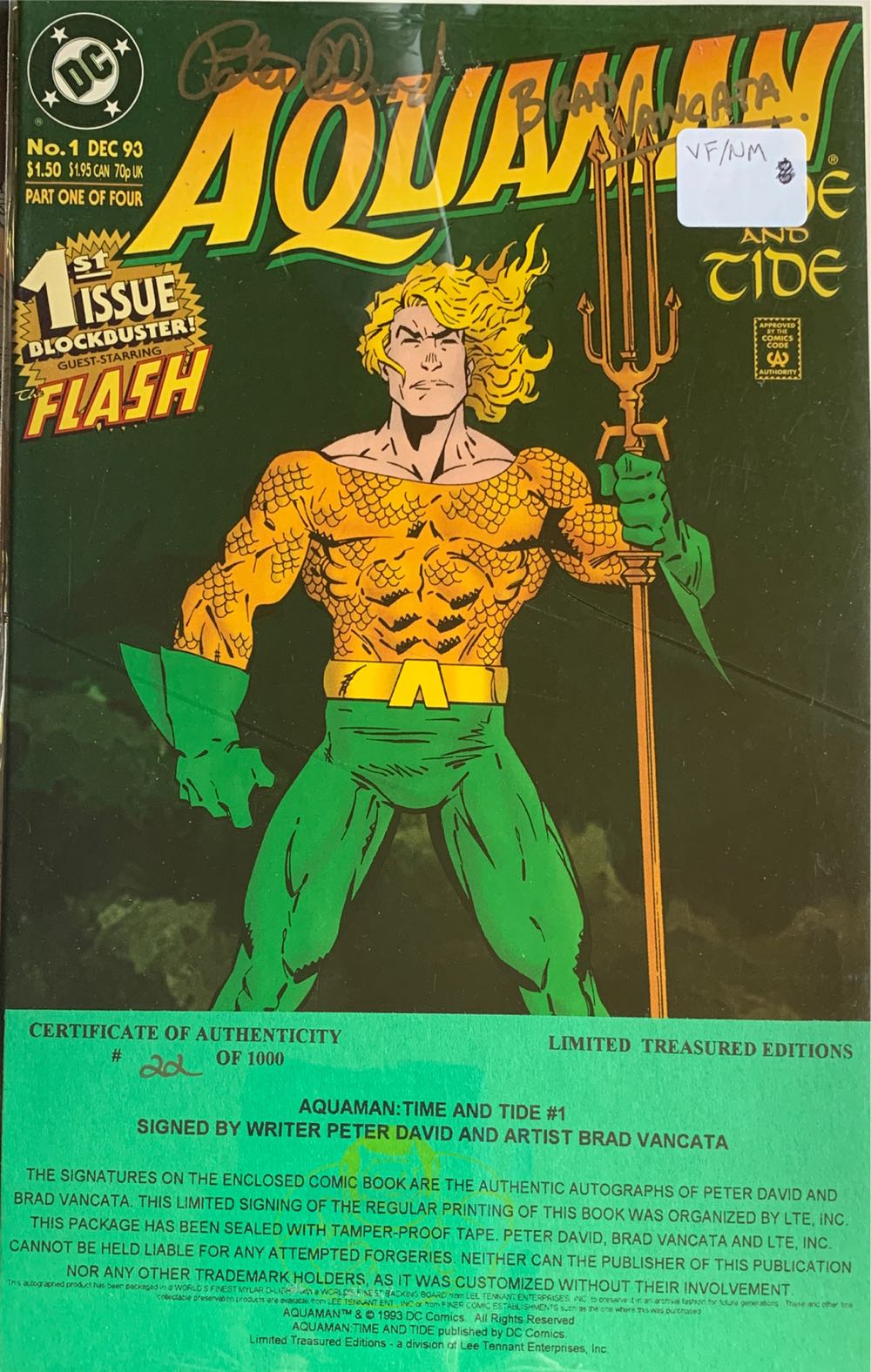 Aquaman  (1) comic book collectible [Barcode 070989321052] - Main Image 2