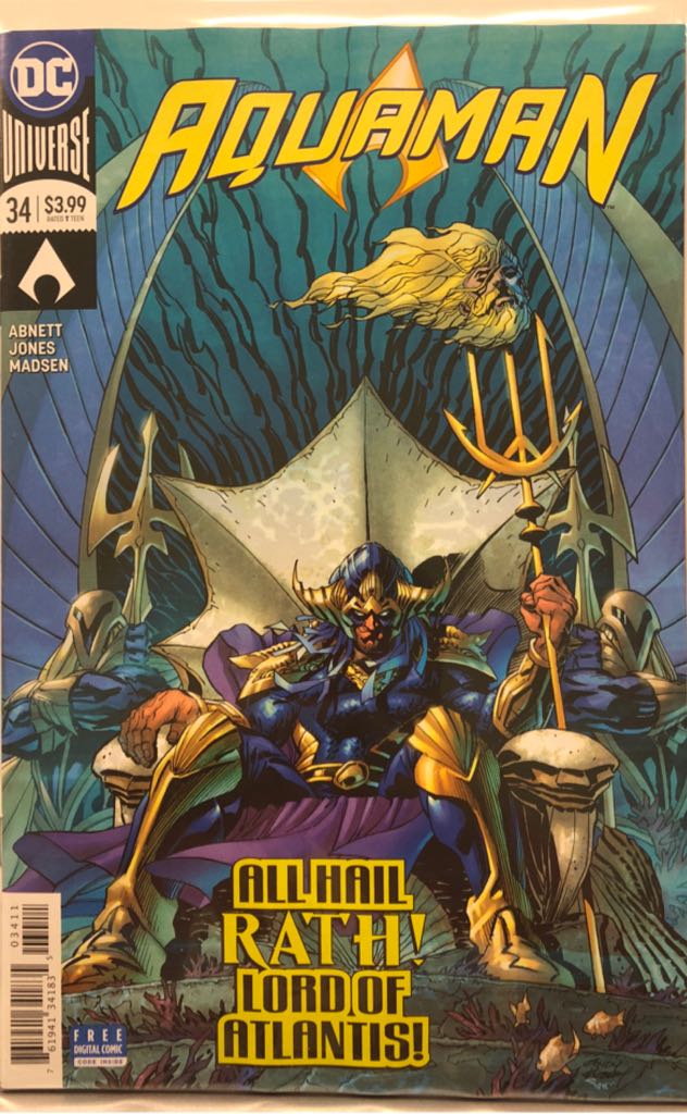 Aquaman - DC Comics (34 - Apr 2018) comic book collectible [Barcode 76194134183503411] - Main Image 1