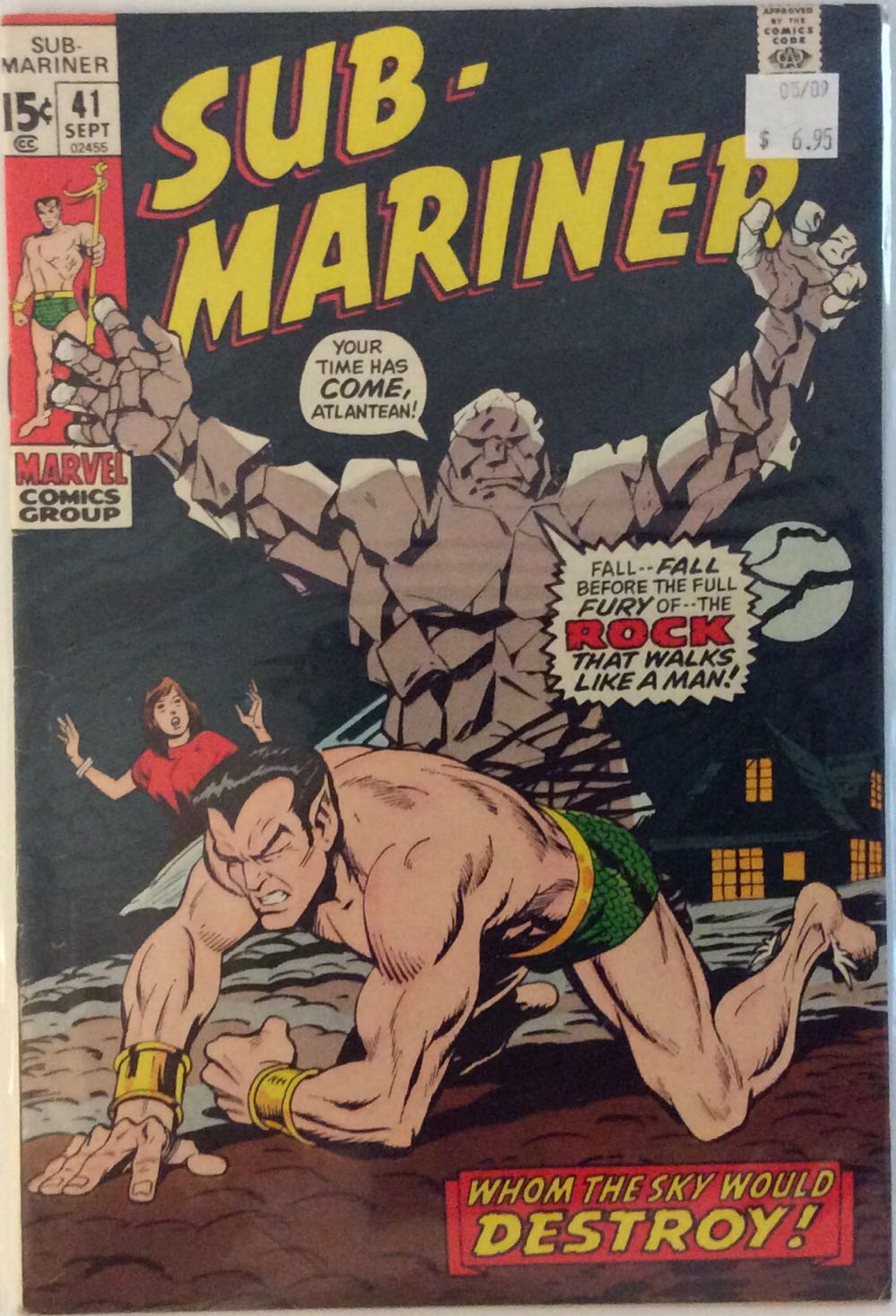 Sub-Mariner - Marvel Comics (41 - September 1971) comic book collectible [Barcode 75960606022100111] - Main Image 2