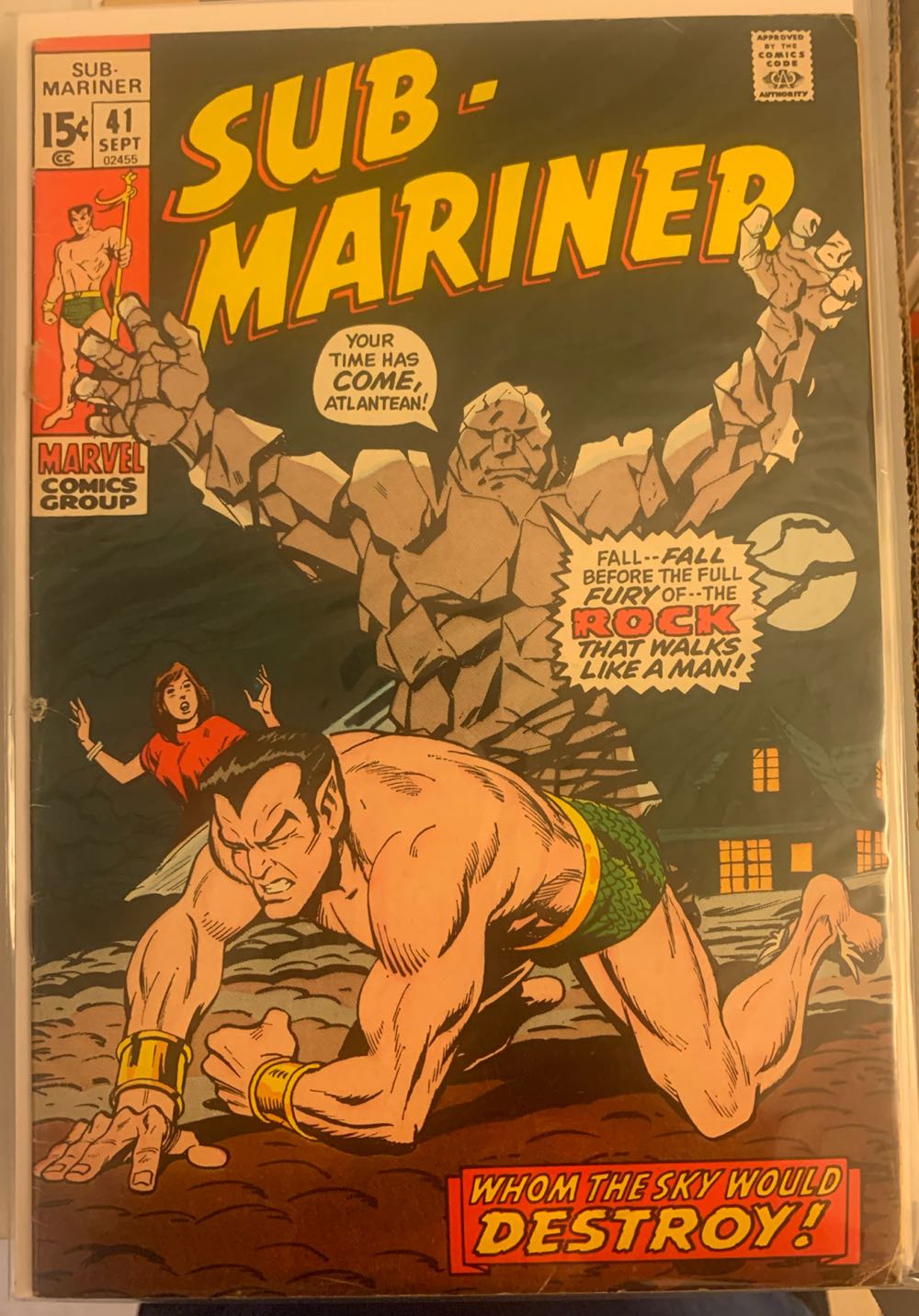 Sub-Mariner - Marvel Comics (41 - September 1971) comic book collectible [Barcode 75960606022100111] - Main Image 3